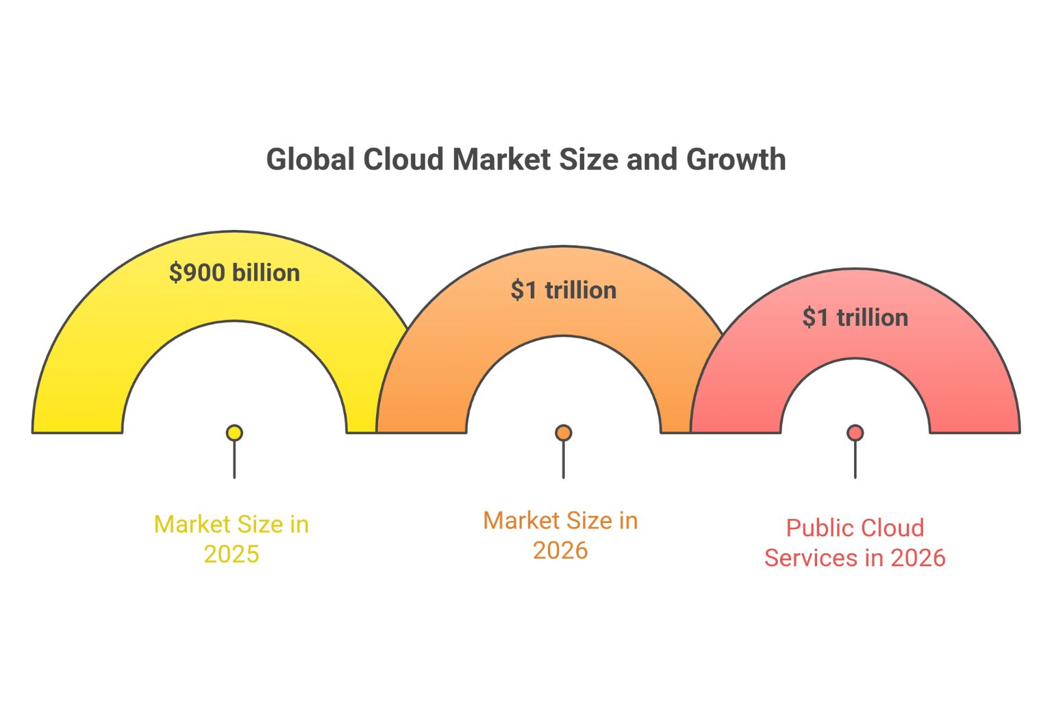 a snapshot of cloud market share and growth